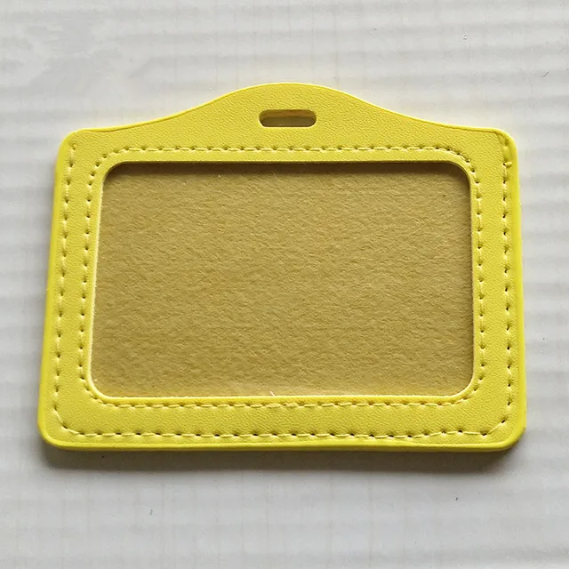 Cute Card Cover Clip New Design Silicone Retractable Student Nurse Badge Reel Clip Cartoon ID Card Badge Holder accessories Yellow