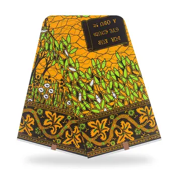 

2020 lace fabrics 6 yards High Quality African100% Cotton Fabric African Printed wax cloth ankara fabric african real wax