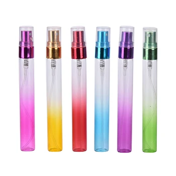 

1Pc Colorful Travel Glass Small Empty Aromatic Fragrance Fine Mist Spray Perfume Refillable Bottle Atomizer Portable Sample 10ml