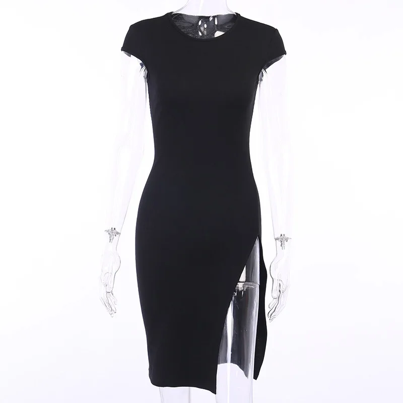 

Woman Dress Plus Size 2020 Explosion Sexy Women's High Fork Fly Rotator Cuff Irregular Dress Sexy Dress for Women