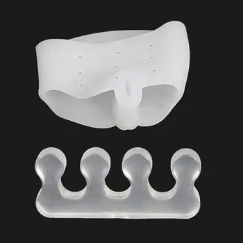 

Soft Silicone Gel Toe Separator Kit Foot Braces Support Thumb Valgus Protector Pedicure Corretcor Foot Care Tool