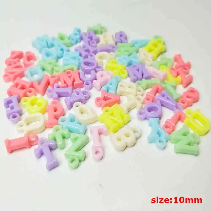 Resin Borax Hl 100pcs/lot Have Hole Handmade Acrylic Beads Diy Accessories Mix Colors Bead Loose To Jewelry Bracelet Makingreal