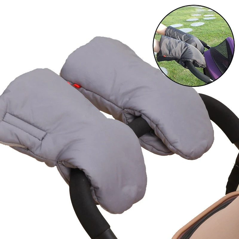 Winter Warm Stroller Gloves Waterproof Fleece Hand Muff Pram Accessories