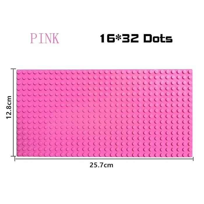 Large Building Blocks Baseplate for Creative Play - DIY Plastic Plate for Kids' Toy Construction