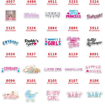

2020 new arrival Free shipping 30 pcs/package printed resin planar flat-back resins for Hair Bow Decoration PR4057