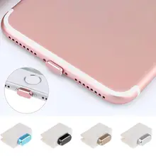 Модная металлическая кожа PC usb порт для зарядки анти заглушка от пыли зарядное устройство пробка чехол для iPhone 7