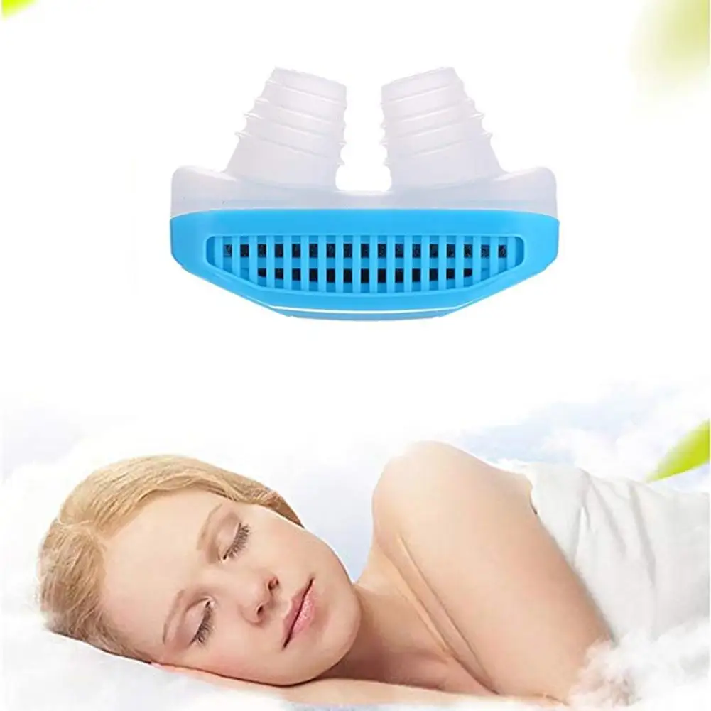 

Portable Silicone Anti Snore Snoring Reliever Breathing Air Purifier Sleep Aid hot