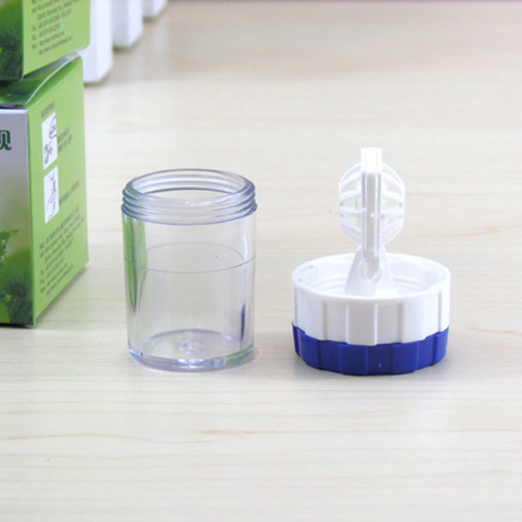 Новое вручную одно пластиковое чистящее средство для контактных линз Шайба чистящие линзы чехол инструмент