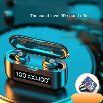 

F9-38 Digital earphones Wireless Binaural Headset With Battery Display Sports Business Call Wireless Headset