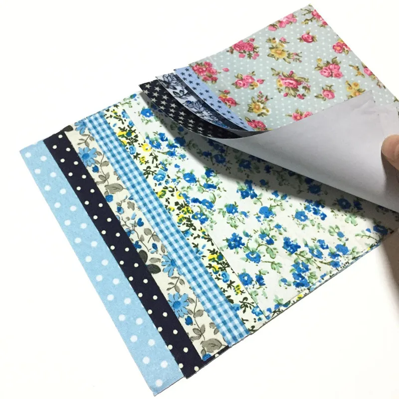 10 шт. самоклеящаяся ткань для скрапбукинга наклейки шитья бумажные узоры Dot DIY