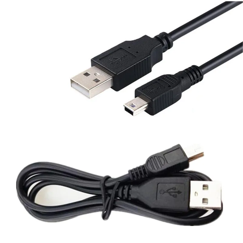 1000 шт./лот, 80 см, мини-usb, мини-usb, 5 Pin, B, зарядное устройство, кабель для зарядки, шнур, адаптер, мини-usb адаптер для MP3, MP4 плеера