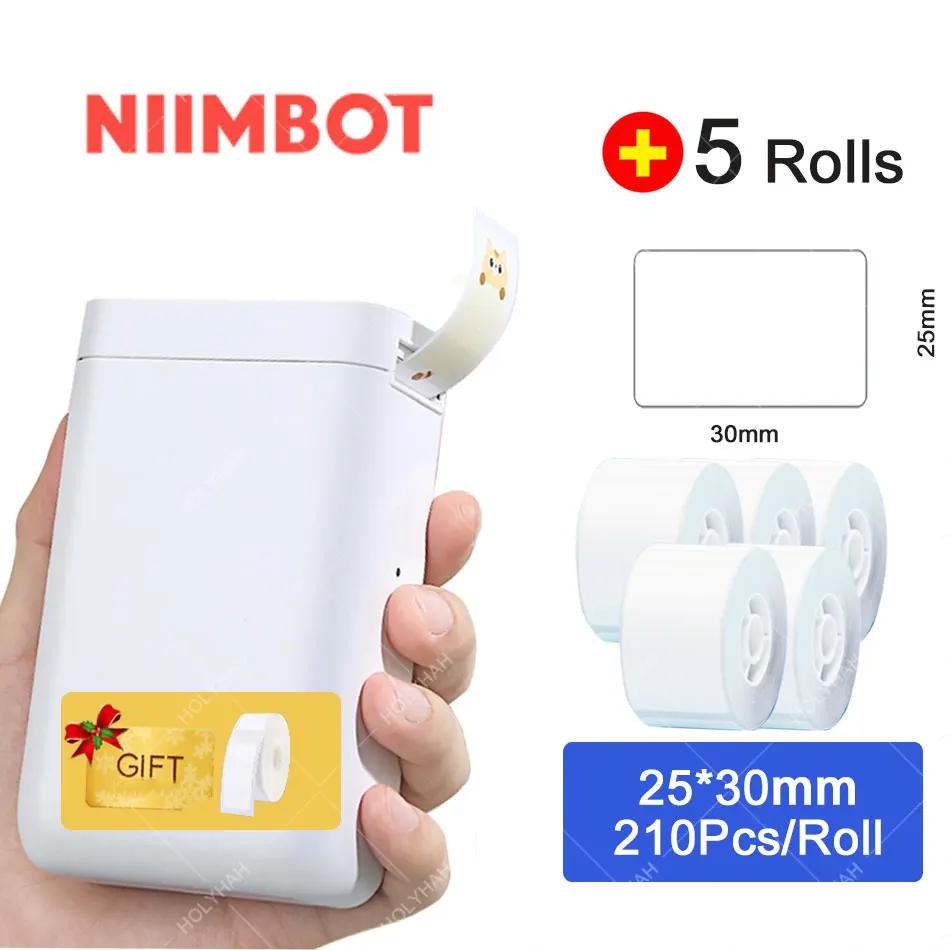 Niimbot D101 D11 Plus Thermal Label Printer Portable Pocket Label Maker Mobile Phone Home Office Use Mini Printing Machine 