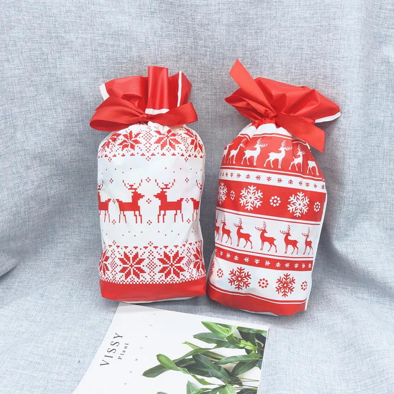 12 шт. веселые рождественские подарочные сумки Санта Клаус Рождественская елка упаковочные сумки с новым годом рождественские конфеты сумки Navidad Noel