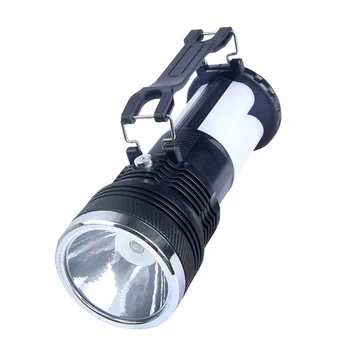 

Solar Power LED Flashlight USB Rechargeable Torch Camping Tent Light Lamp Lantern JA55