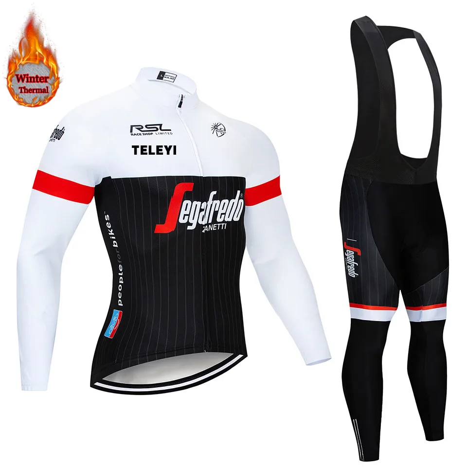 Треккинг SEGAFREDO зимний теплый флисовый комплект Джерси для велоспорта термальная одежда для велоспорта Mtb Одежда для верховой езды Ropa Ciclismo - Цвет: 1