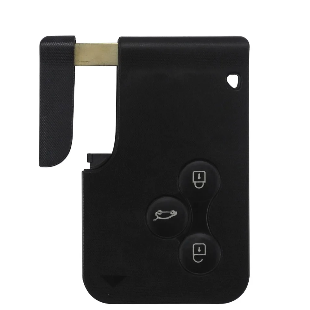 Megane, Mini 3 Button Car Remote Control Smart Key Card Case for Renault Clio 