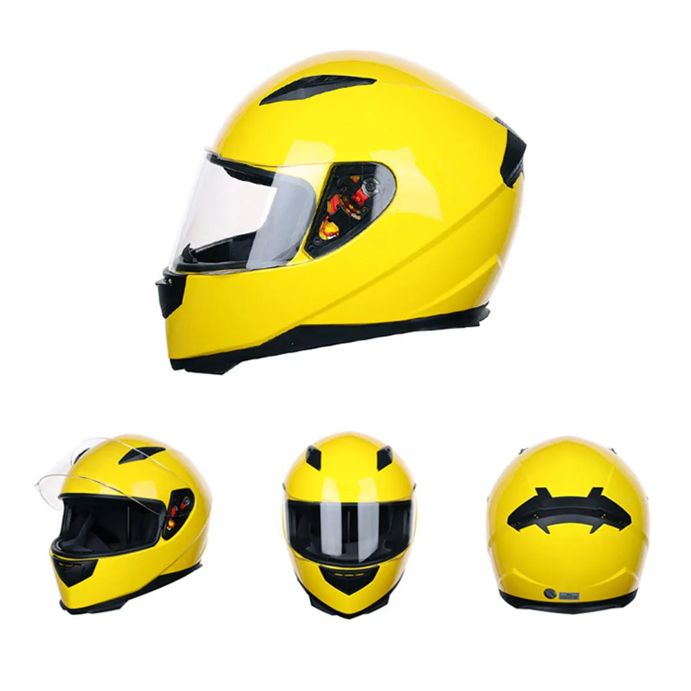С двойными линзами мотоциклетный шлем для мотокросса мотоциклетный шлем Полнолицевые шлемы