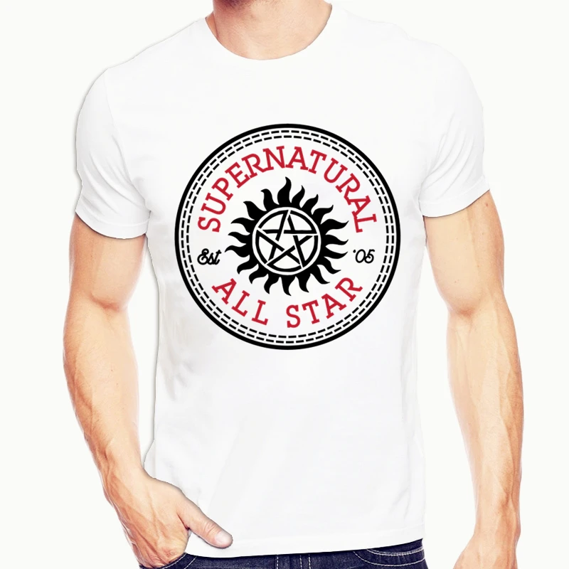 Сверхъестественная футболка Винчестеры Wayword Sons футболка Летняя футболка для мужчин топы