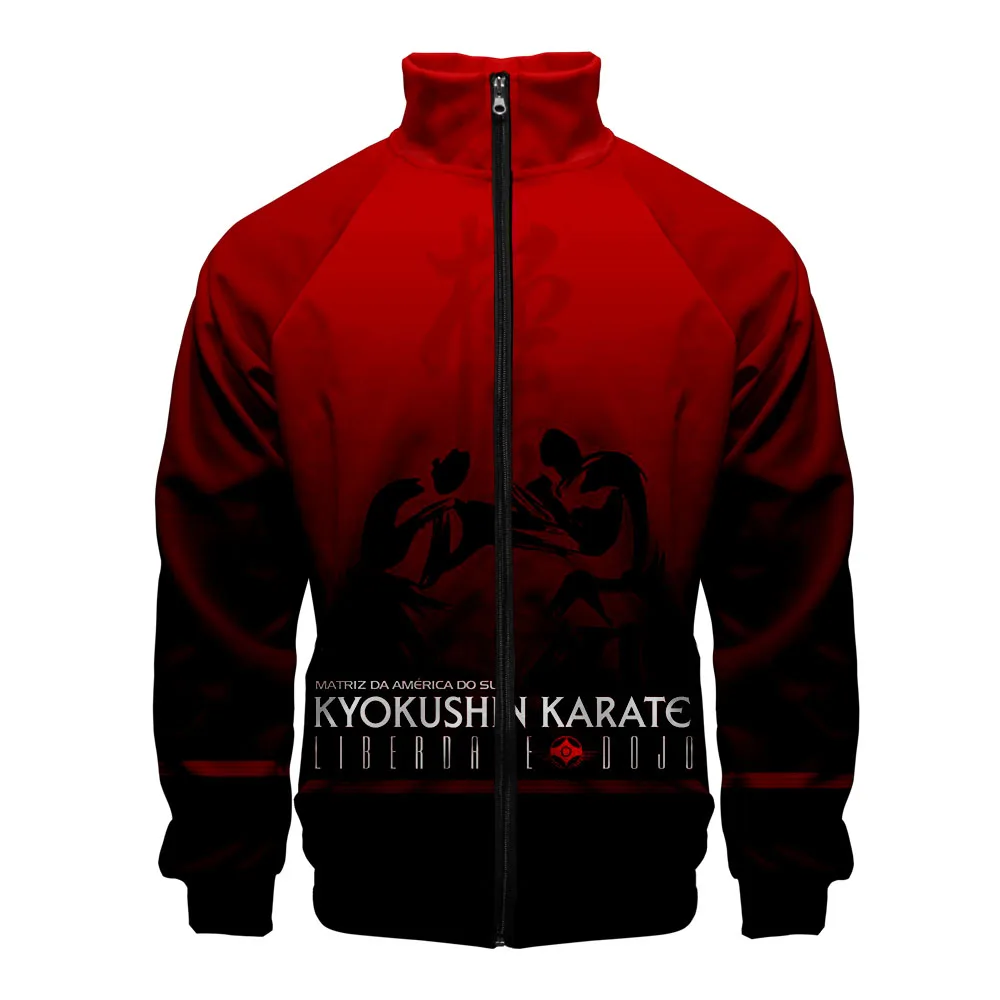 Стиль kyokushin 3D печать женская и мужская повседневная одежда горячая распродажа тонкий теплый и удобный весенний воротник на молнии
