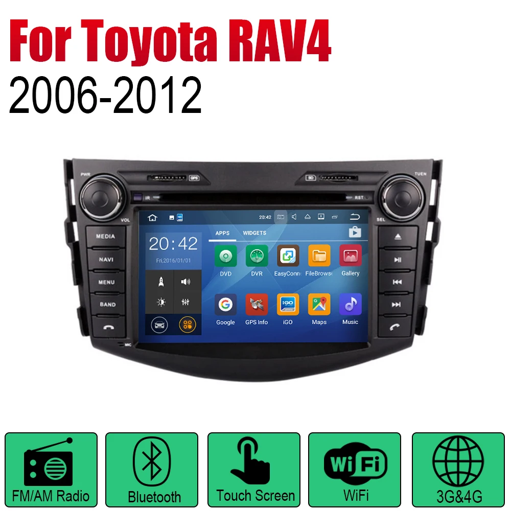 Автомобильный радиоприемник ZaiXi Android стерео GPS навигация для Toyota RAV4 2006 ~ 2012 Bluetooth Wi