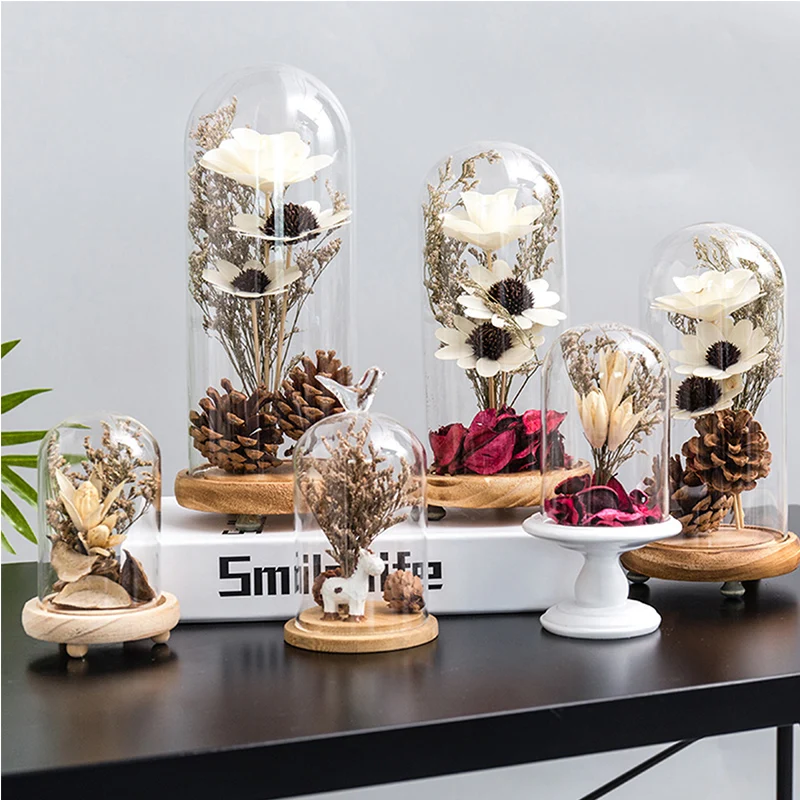 

Nordic creative glass cover decoration home living room indoor TV cabinet clothing shop decoration room layout