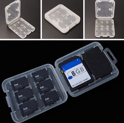 Двухслойный пластиковый SD/Micro SD TF/MSPD контейнер для хранения карточек 8 слотов для карт памяти защитная коробка держатель жесткий чехол простой стиль