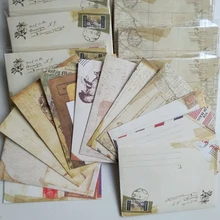 12 шт. винтажный маленький Ancien Мини бумажные конверты свадебные приглашения конверт для карты подарок ретро Европейский стиль Kawaii Канцтовар...