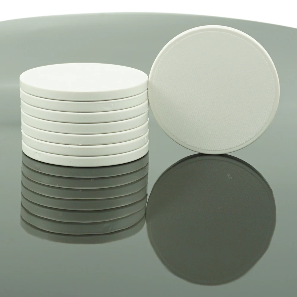 White 40*3.5mm Cheap Blank Custom Poker Factory
