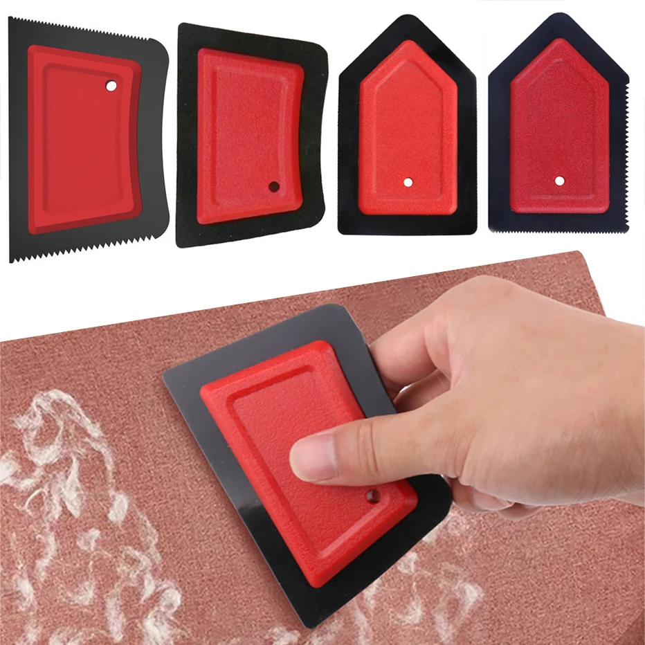 Portable Pet Hair Remover Sofa Car Cleaning Scraper Pet Hair Brush Mini