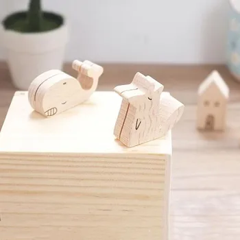 

1 Pc Kawaii Cute Cartoon Animal Wooden Message Folders Photo Clips Notes Card Holder Product Display Board Card Organizer