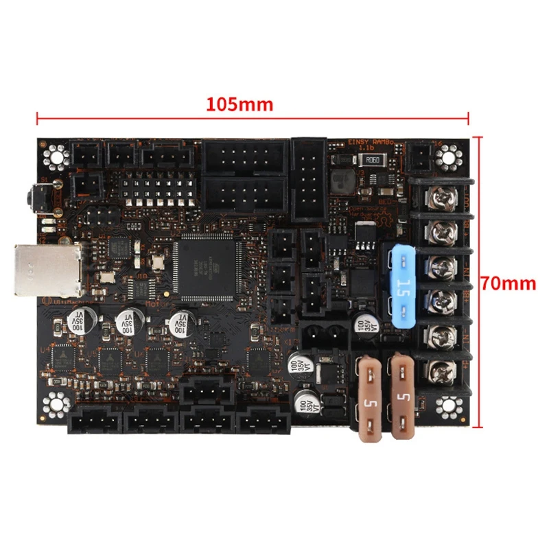 Einsy Rambo 1.1A материнская плата + 2004 ЖК дисплей MK52 Магнитная Горячая кровать PEI