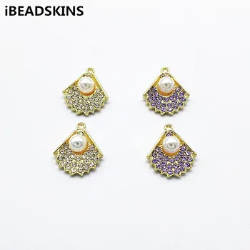 

New arrival! 19x16mm 50pcs Rhinestone shell Shape charm for Jewelry Findings/Earrings DIY parts,Jewelry Findings & Components