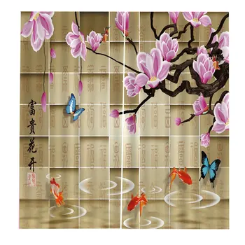

BJQ-1352 Modern Design Curtain Panel Curtains for Home Kitchen Living Room Bedroom Curtain for Window Decoration