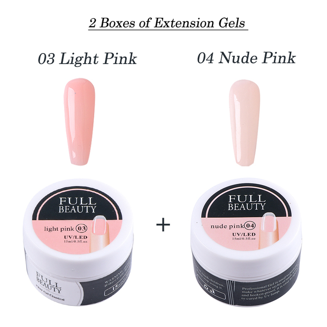 Gel For Extension UV Builder Nail Gel Clear Acrygel Base Varnish Quick Buidling Nail Art Brush Set For Manicure LY1800-1