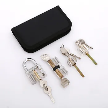 

Transparent Lock Tool Kit Acrylic Display Lock shui jing suo Hot Sales Padlock Accessories Supply of Goods