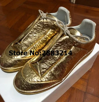 

Real Leather Low Top Street Style Mans Fashion Leisure Sneakers Slip-on Casual Flats Trainers Shoes Italy Style Men Outdoor