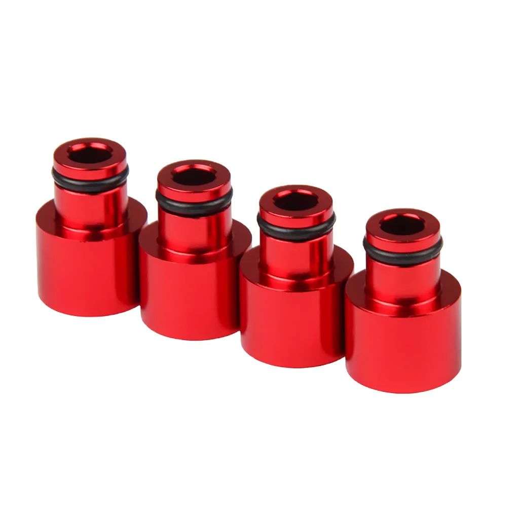 Pack of 4 Aluminum Alloy Fuel Injector Adapters for Acura B16 B18 D16Z D16Y - Цвет: Красный