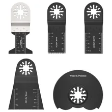 Lâmina de serra multifuncional, acessórios de lâmina de serra multiferramenta para renovador, energia de corte de madeira, 5 peças, dropship