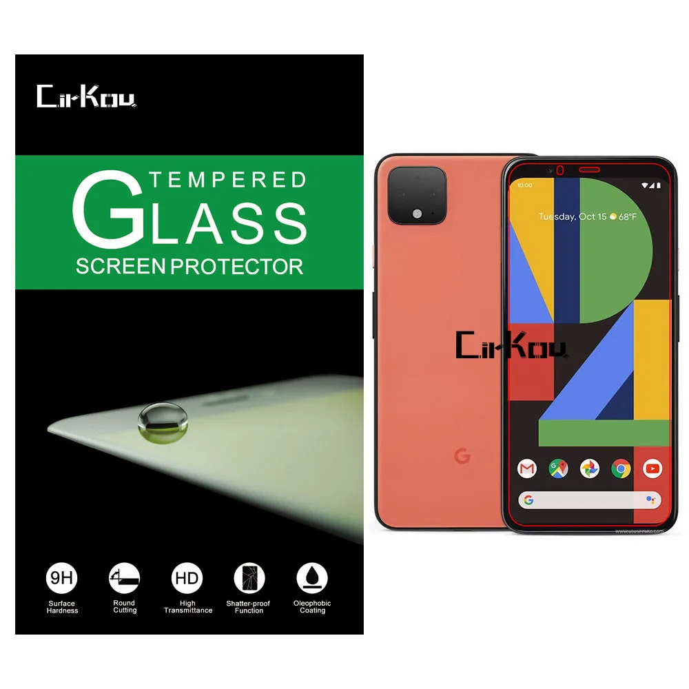 Cirkou для Google Pixel 4 XL 2.5D Arc Edge 0,33 мм 9H твердость Закаленное стекло Защитная пленка для экрана