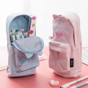

Large Capacity Cartoon Writing Pencil Case Simple Creative Pencil Box Personality Korean Version Trend School Pencil Pouch Bag