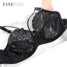 Кружевные бюстгальтеры для женщин размера плюс, чашка C, D, E, сексуальный бюстгальтер на косточках, ультратонкое нижнее белье, Модный цветочный бюстгальтер, большой размер, бюстгальтер 36-46