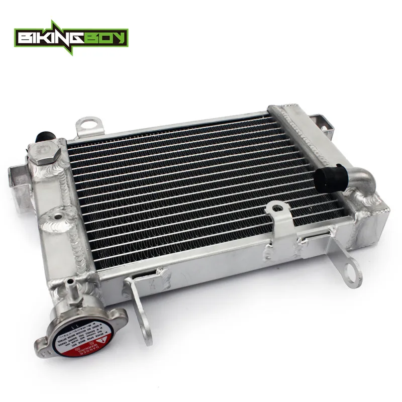 BIKINGBOY двигатель радиатор охлаждения для Honda CBR 125 R 04 05 06 07 08 09 10 CBR125R кулер для воды 26 мм алюминиевый сердечник полированный