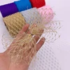 25Yards/roll 60mm Grid Gauze Voile Ribbon Fabric Baby Shower Party Supplies DIY Hair Bows Accessories Handmade Ribbon Materials ► Photo 3/6