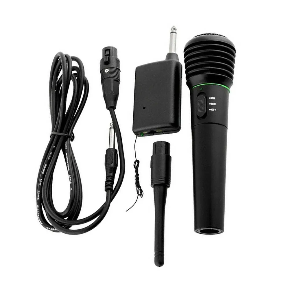 

2Pcs Professional Handheld Microphone 2 In 1 Wireless Wired Mic System For Home Party Karaoke Singing Portable Accessories