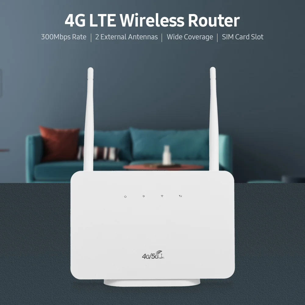 Universal Unlocked 4G LTE CPE Router Modem RJ45 LAN WAN External Antenna WiFi Wireless Hotspot With Sim Card Slot CP106