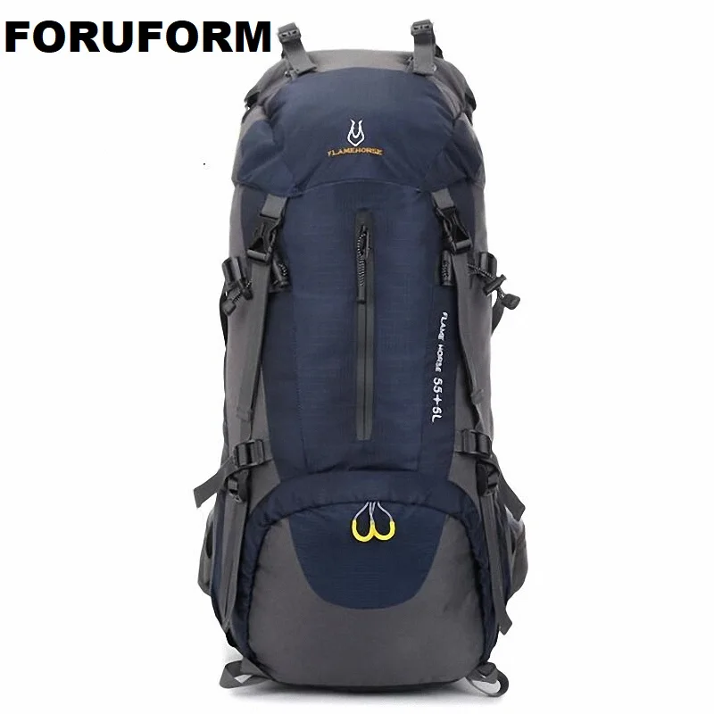 

60L Hiking Backpack Daypack For Men And Women Waterproof Camping Traveling Backpack Outdoor Climbing Sports Bag Backpack