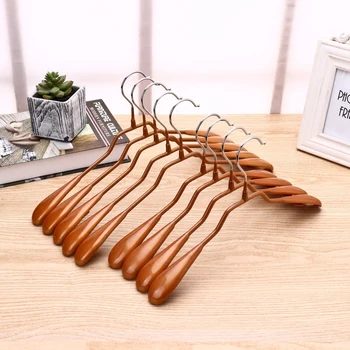 

10 pcs/lot Plastic Clothes Hanger Anti-skid PVC Coating Hangers wide Shoulder Design Seamless Household Adult Clothing Drying