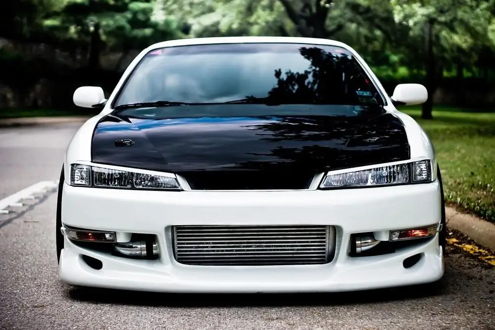 Неокрашенные Стекловолоконные веки для бровей 1997-1998 Nissan 240SX Silvia S14 | Автомобили и
