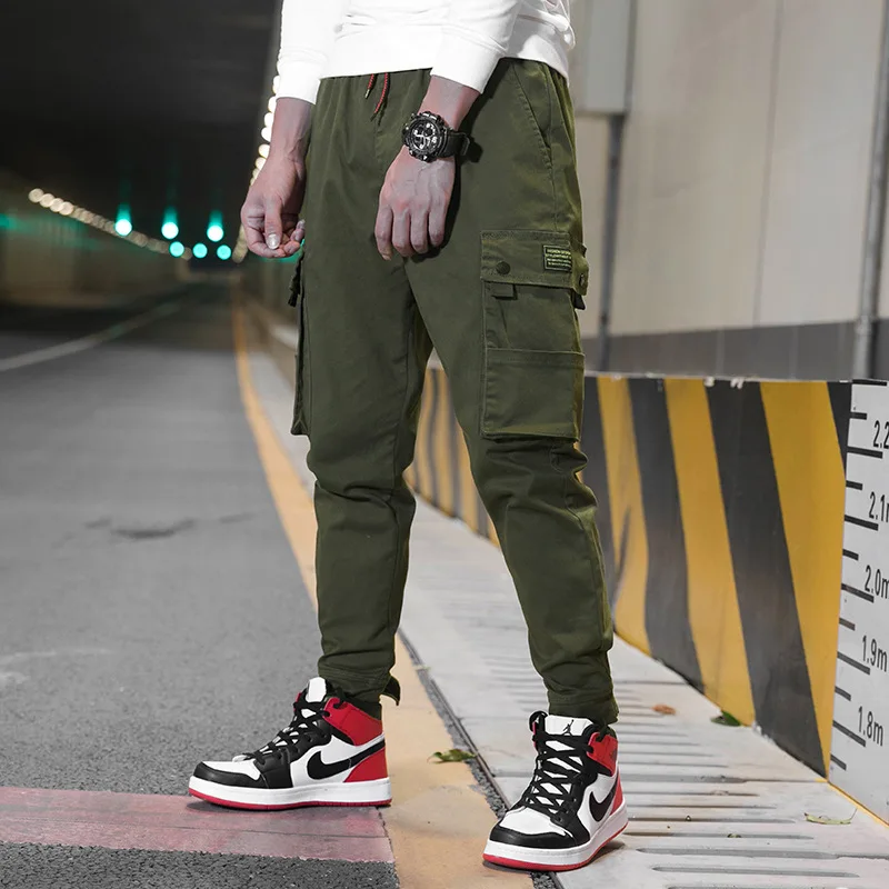 

2019 Spring New Style Bib Overall Men's Casual Pants American-Style Popular Brand INS Loose Harem Pants MEN'S Long Trousers