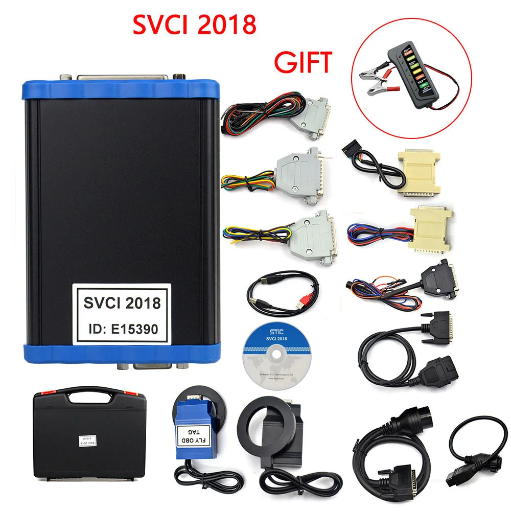 SVCI OBD2 ключевой программист FVCI VVDI2 V2015 V2014 FVDI J2534 без ограничений Fvdi abrites commander - Цвет: SVCI 2018